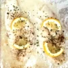 Oven Backed Rockfish With Lemon Butter in Baking Dish