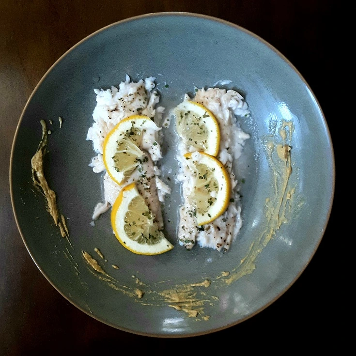 Baked Rockfish Fillets With Lemon Butter Plated